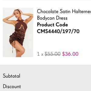 Pretty little thing PLT brown mini dress- underbust ruched bodycon